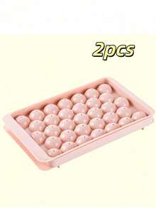 1pc 33-Cavity Blue Ice Ball Maker Mold With Lid, Fridge Ice Cube Tray For Making Cocktail Beverage Frozen Balls - Multicolor - View 15