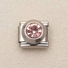 1pc Multi-Color Stainless Steel Bracelet Accessory With Large Round Pendant, Suitable For DIY Handmade Bracelets, Necklaces And Other Jewelry, Freely Combinable To Perfectly Match Various Outfits - Multicolor - View 15