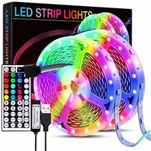 Intelligent LED Light Strip, SMD 5050 Light Beads, Supports Various DIY Lighting Modes, USB Flexible RGB Light Bar, TV And Computer Backlighting, Suitable For Decorating Rooms, Living Rooms, Ceilings, As Gifts For Festivals And Weddings. - 多色光 - 查看 1