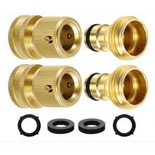 Bộ 2 đầu nối nhanh bằng đồng thau RainPoint 3/4 inch GHT, thiết kế chống rò rỉ, phụ kiện ống dẫn nước tưới vườn đa năng. - Nhiều kiểu dáng - Xem 13