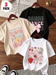 Prenda individual, no un conjunto de 3 piezas,  1 piezas/set de camisetas de manga suitable for streetwear, daily outings, camping, concerts, hip-hop, rock, and rap events, holgada y estampada. Con un estampado tropical, esta pieza sencilla pero elegante es un elemento esencial para un look relajado de vacaciones, perfecta para ocasiones como Halloween y el Día de la Independencia de México. - Negro - Ver 1