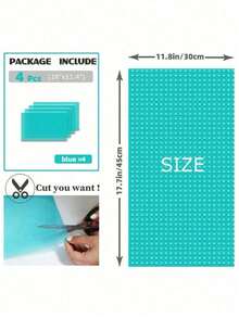 1/4pcs Waterproof Refrigerator Mats, Rectangular Anti-Moisture Pads, Washable Fridge Liners, Home Daisy & Lemon Pattern (Green), Suitable For School, Office, Home, Travel - Multicolor - View 7