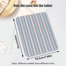 1 chiếc ốp bảo vệ máy tính bảng dạng gập có khe đựng bút, tương thích với Samsung/Apple/Honor. - Nhiều màu - Xem 2