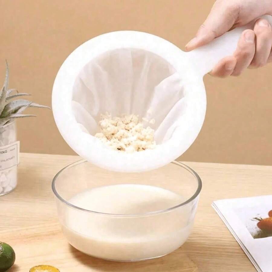 1/3 piezas Filtro multifunción - Filtro de malla fina de nailon, adecuado para leche de soja, café, jugo, artículos esenciales de cocina, juego de coladores de cocina con malla fina, herramienta esencial de cocina para hornear y preparar comidas, idea de regalo de cocina para Navidad - Ver 1