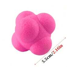 回弹球、六边形反应球、棒球/手球/网球训练球、反应球、运动健身球 - 彩色 - 查看 3