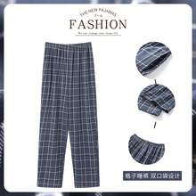 New Style Hot  Cotton Plaid Pajama Pants For Adluts Home Furnishing Cotton Trousers Cotton Pajama Men Sleep Bottom Home Wear - 988H - 查看 4