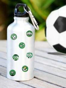 1 捲/500 張足球主題貼紙，圓形「Goal!」運動貼紙，綠色足球貼紙捲，足球主題派對裝飾信封禮品袋封口貼紙，獎勵貼紙，信封標籤，封口貼紙，禮品包裝裝飾貼紙，圓形派對禮品裝飾，嬰兒洗禮裝飾，性別揭曉派對裝飾，1 歲生日派對裝飾用品，兒童派對小禮品，教室獎勵，兒童運動派對，學校活動，學校用品，返校 - 足球 - 查看 8