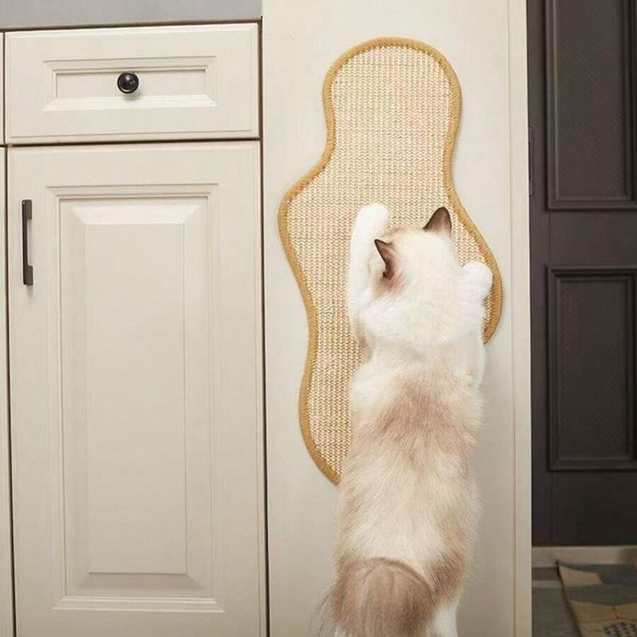 仙人掌猫抓垫、猫抓板、磨爪器、不掉毛剑麻垫、粘性猫抓柱、止痒 - 仙人掌形(30*60cm) - 查看 1
