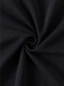 Camiseta Deportiva Casual de Manga Corta para Hombre con Estampados 2D Modernos - Negro - Ver 4