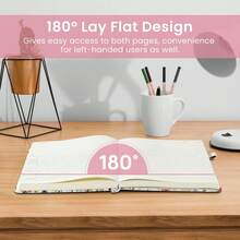 Lined Journal Notebook For Women & Men, Hardcover Leather Journal For Writing, A5 College Ruled Notebook For Work & Note Taking, Perfect For Office School Home Supplies, 160 Pages, Garden - A-garden - View 4