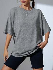 Solid Color T-Shirt - Dark Grey 2 - View 6