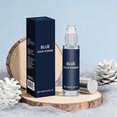 10ml Men's Fragrance Oil - Ocean Floral Fruit Free Eau De Parfum, 0.34oz Long-Lasting Fresh Scent, Oriental Fruity