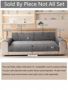 1 vỏ đệm sofa dùng được cả bốn mùa, kiểu dáng hiện đại tối giản, chống trượt, chống bụi và có thể giặt, mềm mại và không phai màu, thân thiện với thú cưng, phù hợp với sofa hình chữ L và sofa 1/2/3/4 chỗ ngồi, thích hợp cho phòng ngủ, văn phòng, phòng khách. - Màu Xám nhạt - Xem 8