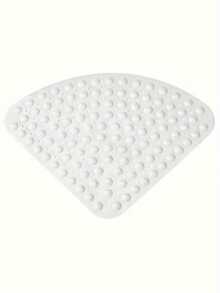 Fan-Shaped Bathroom Mat, Anti-Slip Bathroom Mat, Bathroom Anti-Slip Pad, Bathtub Anti-Slip Pad, Toilet Floor Mat, 21.26X21.26 Inches, Quick Drainage, Home Decoration, Bathtub Decoration - Multiple Styles - View 12