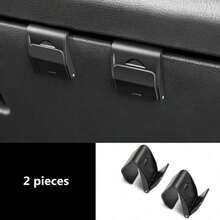 Foldable Invisible Door Storage Hook - Black Car Storage Device, Suitable For Most Vehicles, Lightweight And Durable Design, With A Sturdy Grip, Space Saving Door Panel Hook, Suitable For Car Interior Accessories, Car Storage Devices, Sturdy Hook Structure, Essential Items On The Road, Invisible Storage Device - 2pcs - View 6