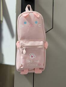 Little Dinosaur Backpack Shaped Pencil Case, Japanese INS Style Highly Attractive Cute Cartoon Design, Large Capacity Multi-Layer Storage Durable Lightweight Portable, Suitable For Primary And Middle School Students Campus Learning Stationery Organization, Back To School Gift Creative Multi-Functional Pencil Pouch - Cartoon - View 11