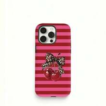 Pattern Light Phone Case For 16 Pro Max/15/14/14/14 Mini/7 Pls XR, 2-In-1 Rugged Matte Protective Case - Black - View 1