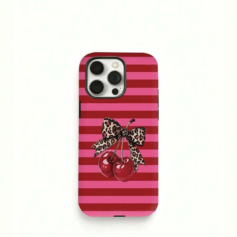 Pattern Light Phone Case For 16 Pro Max/15/14/14/14 Mini/7 Pls XR, 2-In-1 Rugged Matte Protective Case - Black - View 1