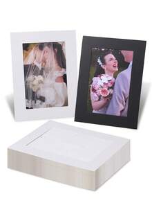 5pcs Folding Stand Paper Photo Frames, Fits 4x6 Inch Photos, Modern Minimalist Style Frames, Suitable For Living Room, Bedroom, Parents And Children's Room Home Decor - Multicolor - View 1