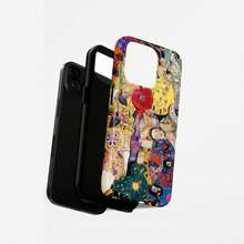 Gustav Klimt 藝術拼貼手機殼復古繪畫風格適用於 iPhone 17 16 Pro Max 15 14 Plus 13 12 11 - 彩色 - 查看 5