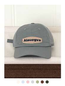 1 pieza Gorra de béisbol con bordado de letra, de secado rápido y suave, para mujer, ligera y transpirable para primavera/verano, protección solar para exteriores - Parche de letras de Alauegva - Ver 15