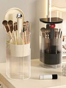 Tempat Penyimpanan Kuas Makeup Otomatis, Organizer Makeup Anti Debu, Kotak Penyimpanan Meja Rias Mewah, Cocok untuk Pensil Alis, Lipstik, Alat Kosmetik, Dekorasi Kamar Tidur, Perlengkapan Sekolah. - MultiWarna - View 1