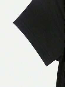 Ten cuidado, no estoy segura de quién soy hoy. Camiseta para mujer, casual, de manga corta, 1 pieza, 100% algodón grueso - Cuello redondo cómodo, camisetas suaves y adorables. - Negro - Ver 4