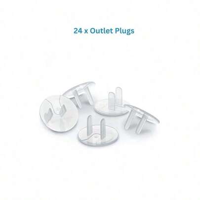 12pcs Baby Safety Electrical Outlet Covers, Prevent Electric Shock, Easy Installation, Reliable Plastic Socket Covers
