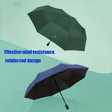 1pc Waterproof Windproof UV Protection Automatic Umbrella, Portable Folding Style Lightweight Fashionable Business Umbrella - A - View 6