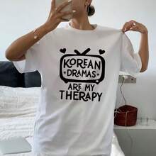 Printed T-Shirt For Men And Women - White - View 1