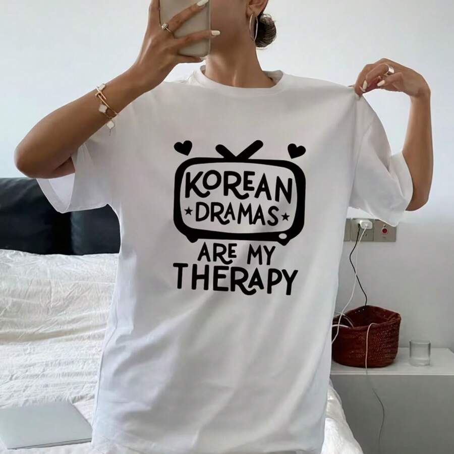 Printed T-Shirt For Men And Women - White - View 1