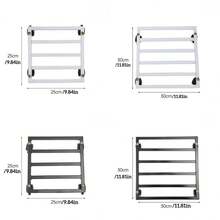 1 xe đẩy cây bằng kim loại chịu lực có bánh xe có thể khóa - Giá đỡ vuông 10" và 12", thích hợp sử dụng trong nhà/ngoài trời, xe đẩy kệ ngoài trời cho vườn - Nhiều màu - Xem 6