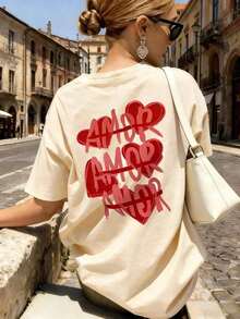 [Envío Nacional] ¡Nuevo! Blusa de manga corta para mujer, diseño liso, ideal para estar en casa o para uso casual. Oferta por tiempo limitado. Preciosa blusa, cómoda y de largo regular. Lavable a máquina. playeras de mujer algodon - Estilo - Ver 7