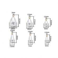 Colorful Bow Bead High Transparency Acrylic Phone Strap Keychain 3D Decor DIY Jewelry Material - Multicolor - View 7