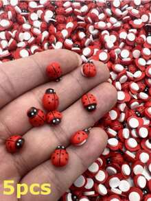 100/50/30 piezas Decoraciones de mariquita de madera roja realista - Adecuado para manualidades decorativas, recuerdos de fiesta, decoración de plantas, decoración de macetas, manualidades DIY, elaboración de tarjetas, paisaje en miniatura, fiesta, decoración del hogar y el jardín, decoraciones de mariquita de madera plana, excelente para decoración interior, decoración de fiestas, decoración exterior, decoración de dormitorios, decoración del hogar, decoración de paredes, jardinería, regalos para ella, regalos para él, regalos para amigos, recuerdos de fiesta, pequeñas sorpresas - mariquita roja - Ver 14