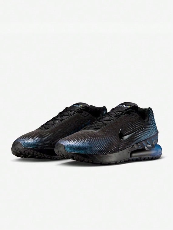 Nike Air Max Phoenix 男士黑蓝配色舒适、耐穿、轻便、透气跑步鞋 IH3571-001 - 黑藍色 - 查看 1