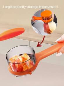 Multifunctional Storage Peeler, Visual Storage Kitchen Fruit And Potato Peeler With Box [Random Style Shipped, Slight Color Difference, Random Packaging] - Multicolor - View 5