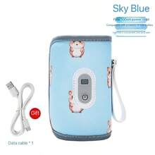 1个便携式USB奶瓶加热器，恒温奶袋，适合户外使用 - 彩色 - 查看 14