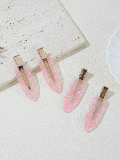 Bộ 4 kẹp tóc acrylic màu hồng thanh lịch - Kẹp tóc hình cá sấu oval đáng yêu, phù hợp cho phụ nữ và bé gái, kẹp tóc mái liền mạch, hoàn hảo cho kiểu tóc búi và mái thanh lịch, lý tưởng để sử dụng hàng ngày, cũng như làm quà Giáng sinh, quà tặng cho nữ, quà tặng người lớn, quà Giáng sinh cho người lớn, phụ kiện tóc, phụ kiện nữ, quà Giáng sinh, phụ kiện quà tặng người lớn, quà Giáng sinh cho nữ, phụ kiện ngày Valentine, phụ kiện đội đầu, kẹp tóc, mùa hè.
