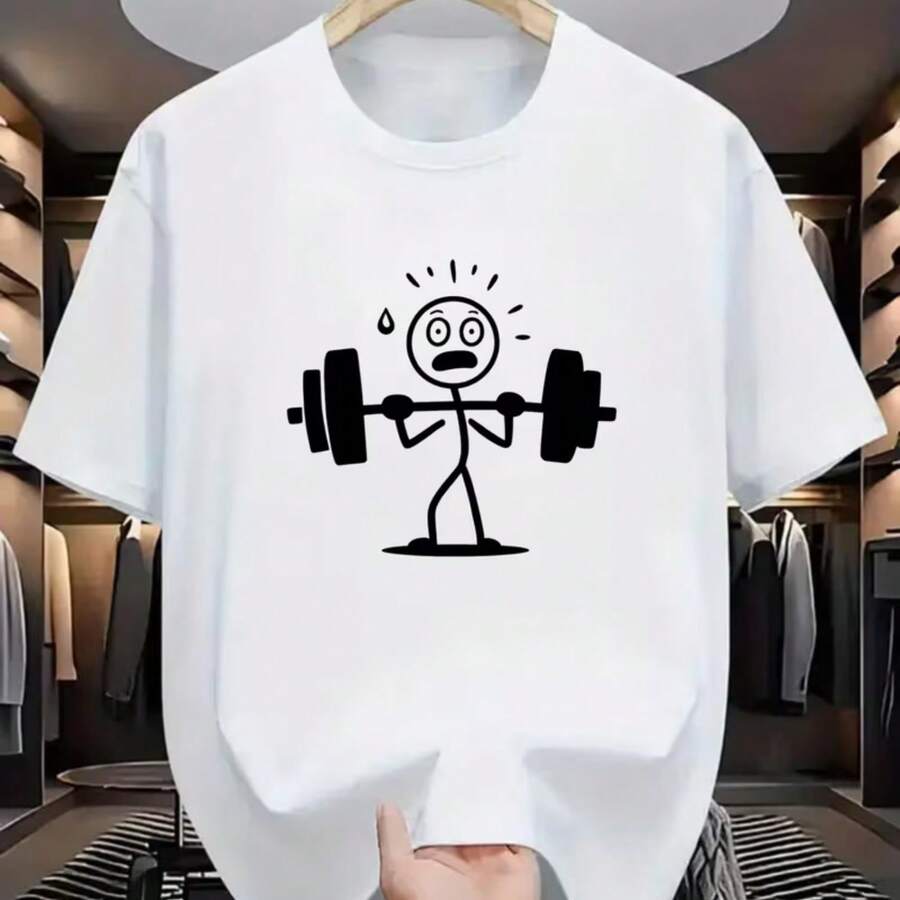Printed T-Shirt For Men And Women - White - View 1