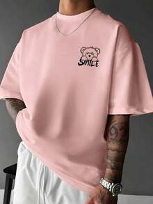 Zrgoth Men's Simple And Versatile Printed Short Sleeve T-Shirt - 白色 - 查看 3