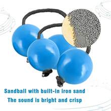 2Pcs African Rhythms Aslatua Shakers Lightweight Hand Shaker Balls Ideal For Party Entertainment & Stage Performances - 藍色 2 件裝 - 查看 4