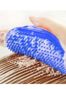 Pet Bath Brush Glove, 2-In-1 Soft Silicone Massage Comb & Hair Remover Brush, Gentle Deshedding Bathing Helper For Dogs & Cats With Short Long Hair,Soft Pet Massage Glove Brush, Efficient Pet Hair Remover & Bath Scrubber - View 6