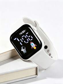 3/1 Set, Fashionable & Cute Kids LED Digital Display Time & Date Watch, Suitable For Students, Fashion Accessory, Great For School Season, Christmas, Birthday Gifts, Also Suitable For Daily Wear - Multicolor - View 5