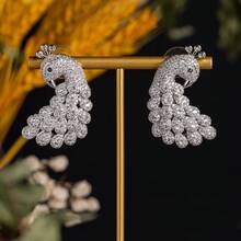 女士时尚/复古镶嵌锆石金孔雀、银孔雀、凤凰耳环、项链、戒指、手链、首饰套装、项链套装、可调节颈链，适合男女日常、节日、派对、宴会佩戴，女士时尚首饰，首饰套装，礼品 - 首飾套裝 - 查看 11