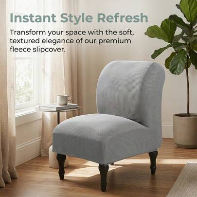 1/2 tấm bọc ghế sofa bằng vải nỉ mềm mại, phù hợp với ghế sofa đơn cỡ nhỏ.