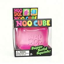 Nice Cube Squishy, Slow-Rise Stress Relief Fidget Cube, Soft Squeeze Sensory Cube For Anxiety Relief - Pink a - View 2