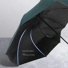 1pc Waterproof Windproof UV Protection Automatic Umbrella, Portable Folding Style Lightweight Fashionable Business Umbrella - A - View 4