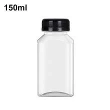 1pc/4pcs/10pcs -120ML/ 250ML/450ML-Leak-Proof Clear Plastic Juice Bottles - Perfect For Smoothies,Milk & Homemade Beverages - Juicing Containers - Clear - View 27