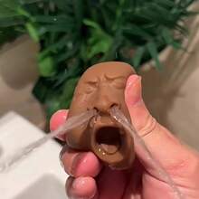 Yawning Tea Pet - Funny Press-And-Spray Cup, Novelty Gadget Pranking And Surprise Spraying. A Fun Prank, A Squeeze-And-Knead Toy, A Joke Item. Interesting Design, A Niche Gadget, Made Of Durable Plastic, With A Fun Mechanism Pranking. A Great Choice Office Pranksters - 2 chiếc [Màu sắc và kiểu dáng ngẫu nhiên] - Xem 4